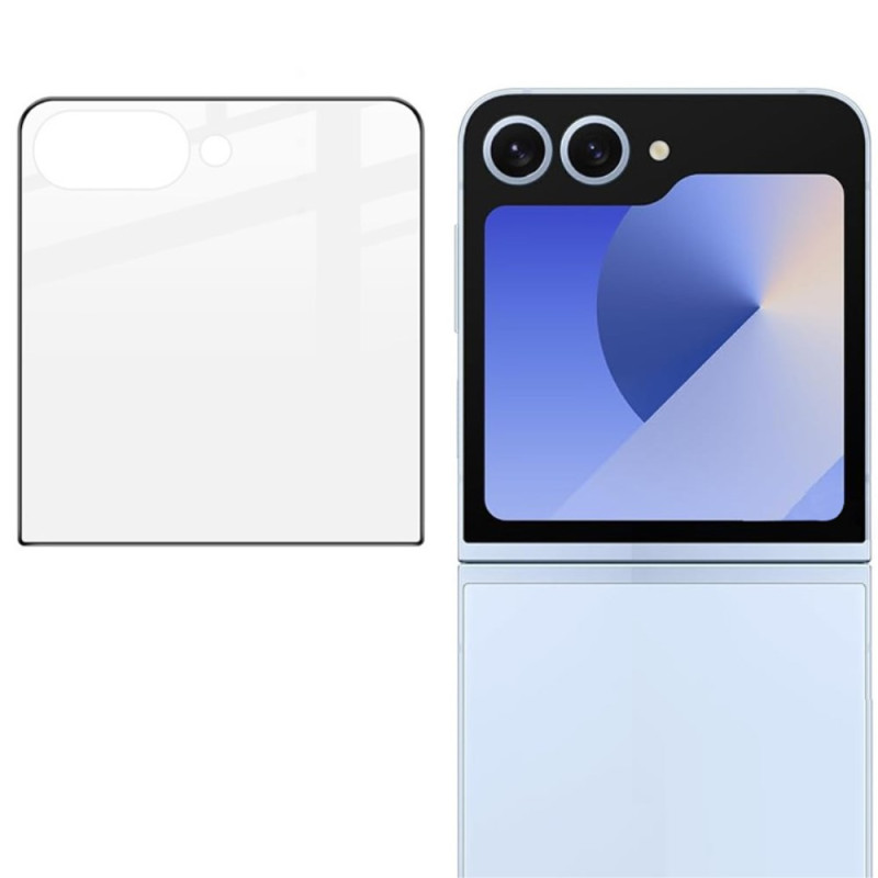 Protection en Verre Trempé pour Écran Extérieur Samsung Galaxy Z Flip7 5G (rebord noir)