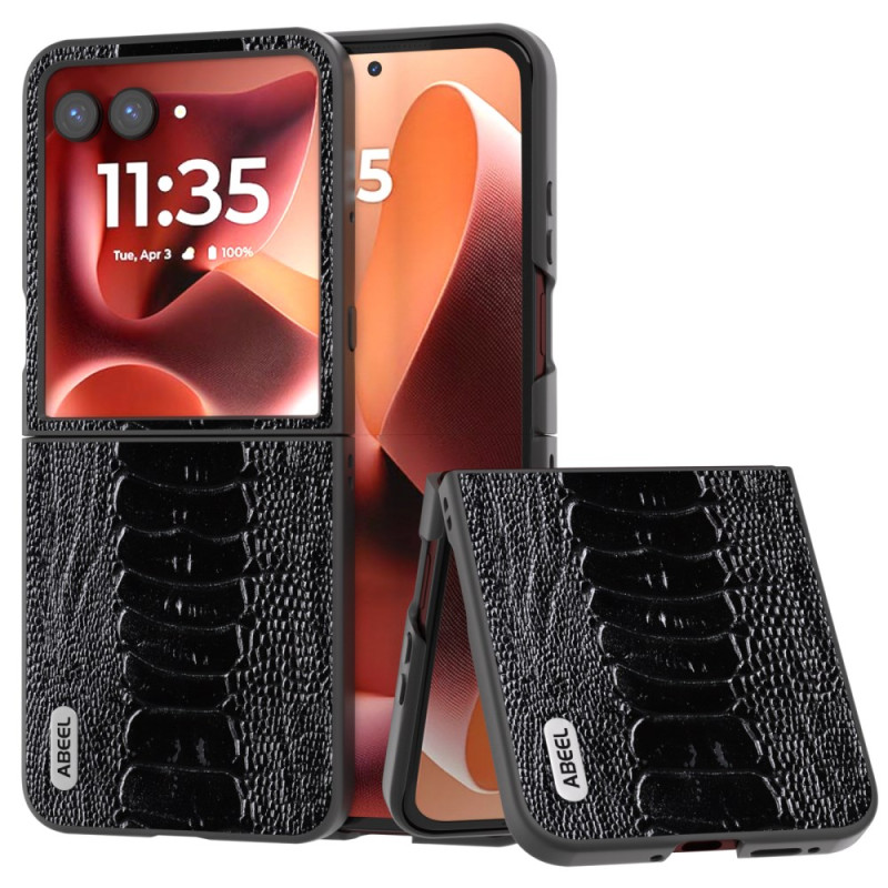 Coque Motorola Razr 60 Ultra Cuir Texture Crocodile