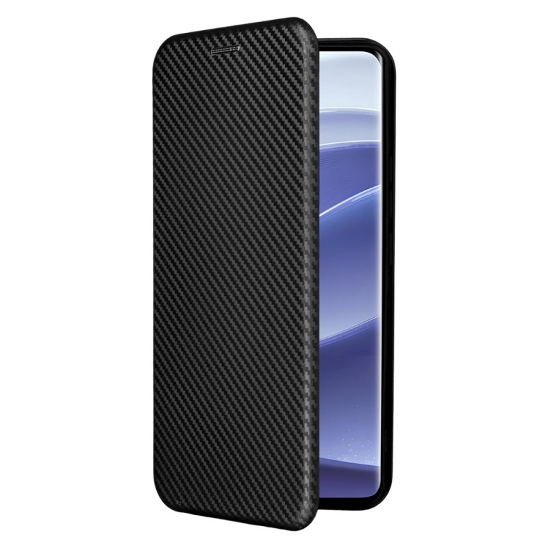 Flip Cover Xiaomi Redmi Note 14 Pro 4G Fibre Carbone