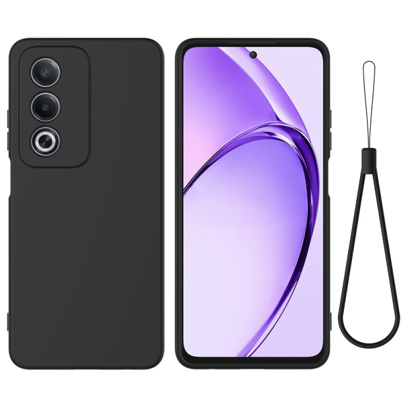 Coque Oppo A80 5G en Silicone Liquide avec Lanière