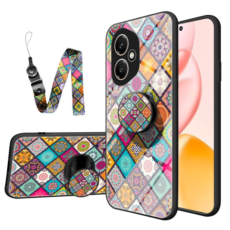 Coque Honor 400 Verre Trempé Support et Lanière Patchwork