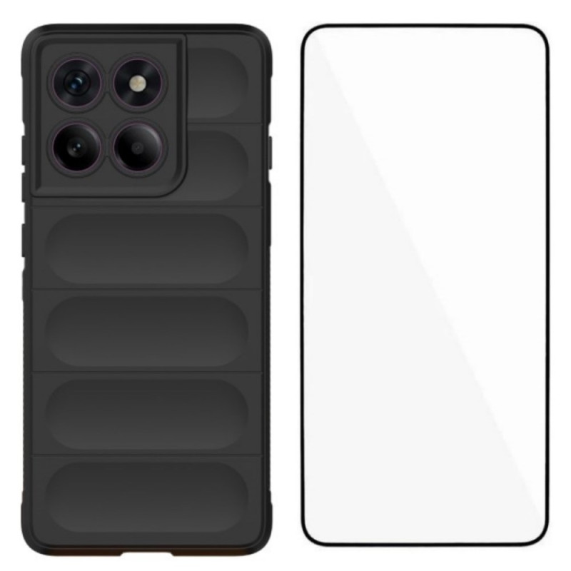 Coque Motorola Edge 60 Pro Antidérapante avec Protection Écran en Verre Trempé