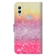 Housse Honor 10 Lite / Huawei P Smart 2019 Dégradé Paillettes Magentas Housse Honor 10 Lite / Huawei P Smart 2019 Dégradé Paillettes Magentas