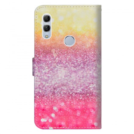 Housse Honor 10 Lite / Huawei P Smart 2019 Dégradé Paillettes Magentas Housse Honor 10 Lite / Huawei P Smart 2019 Dégradé Paillettes Magentas