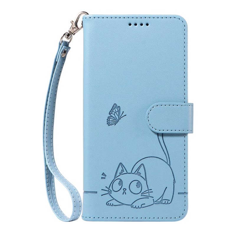 Housse Honor 400 Pro Chat Graphique à Lanière