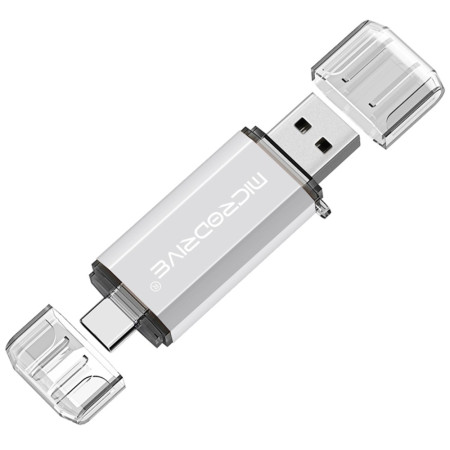 Clé USB 2-en-1 MICRODRIVE 64GB