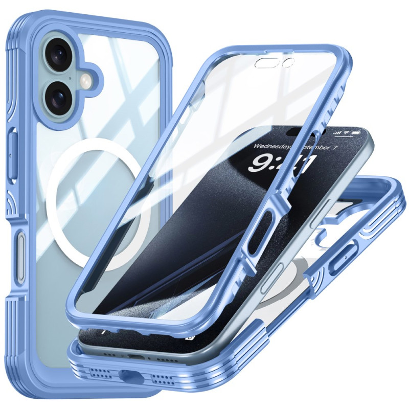 Coque iPhone 16 Magnétique avec Protecteur Écran en Verre Trempé