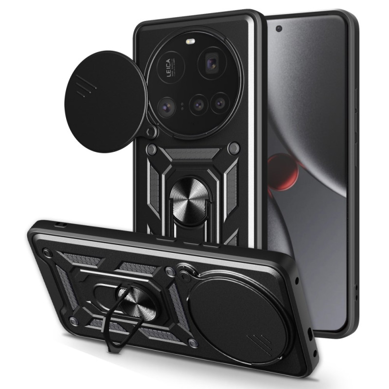 Coque Xiaomi 15 Ultra Couvercle Coulissant pour Caméra et Support