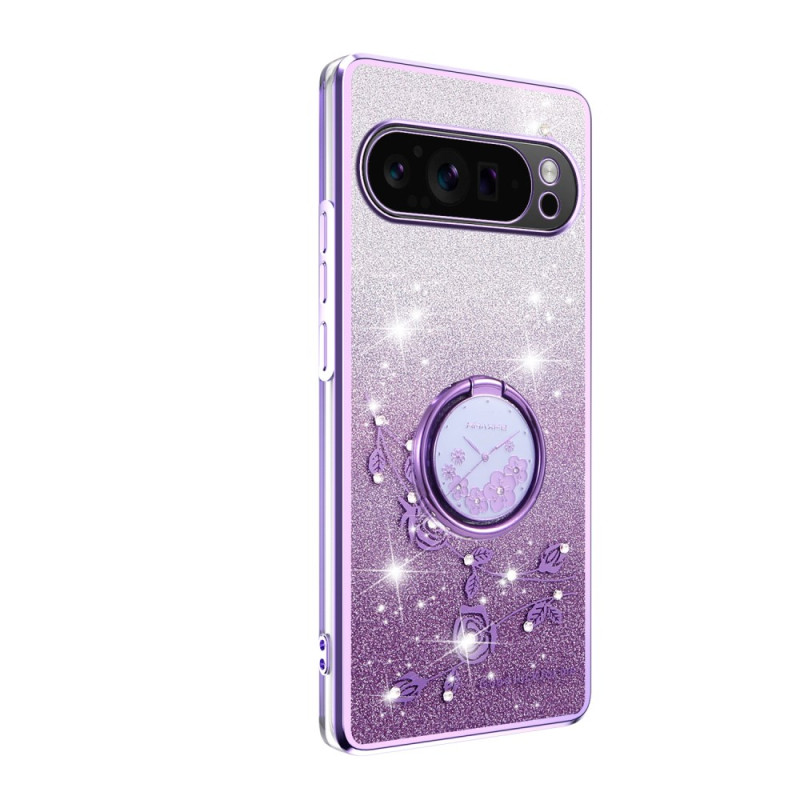 Coque Google Pixel 10 / 10 Pro Strass et Anneau-Support KADEM