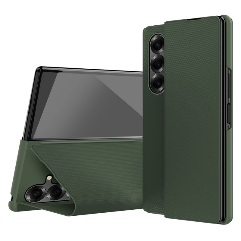 Coque Samsung Galaxy Z Fold 7 Effet Cuir avec Support Intégré