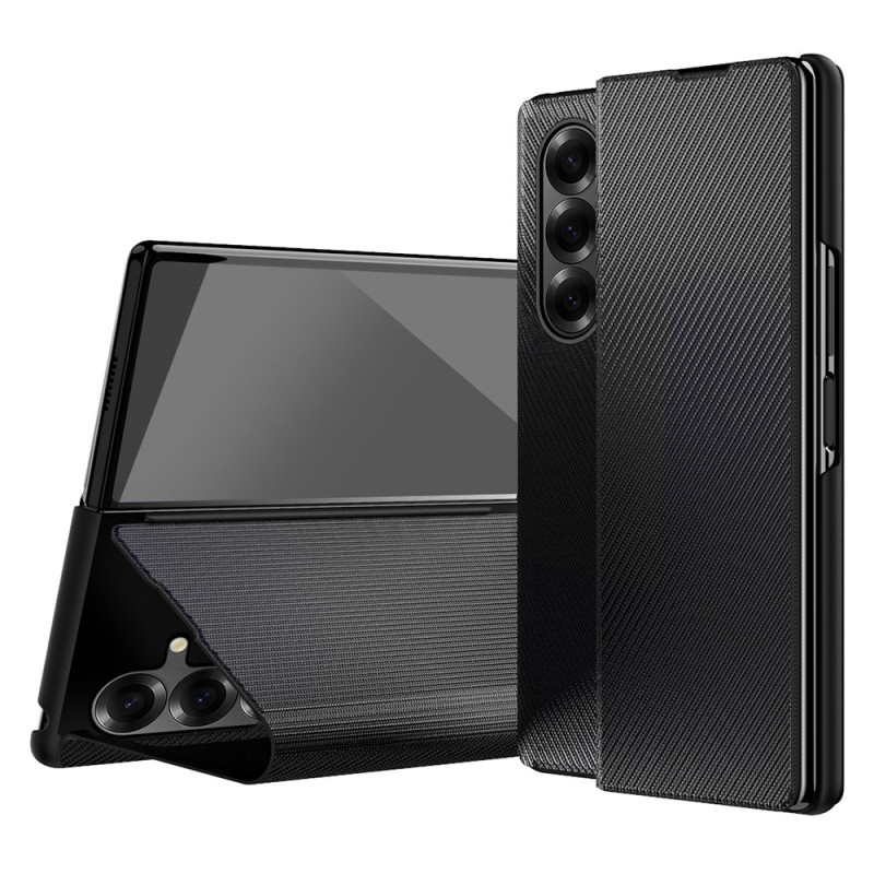 Coque Samsung Galaxy Z Fold 7 Effet Cuir avec Support Intégré
