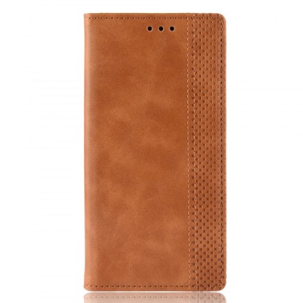 Flip Cover Sony Xperia 1 Effet Cuir Vintage Stylisé Flip Cover Sony Xperia 1 Effet Cuir Vintage Stylisé