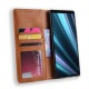 Flip Cover Sony Xperia 1 Effet Cuir Vintage Stylisé Flip Cover Sony Xperia 1 Effet Cuir Vintage Stylisé