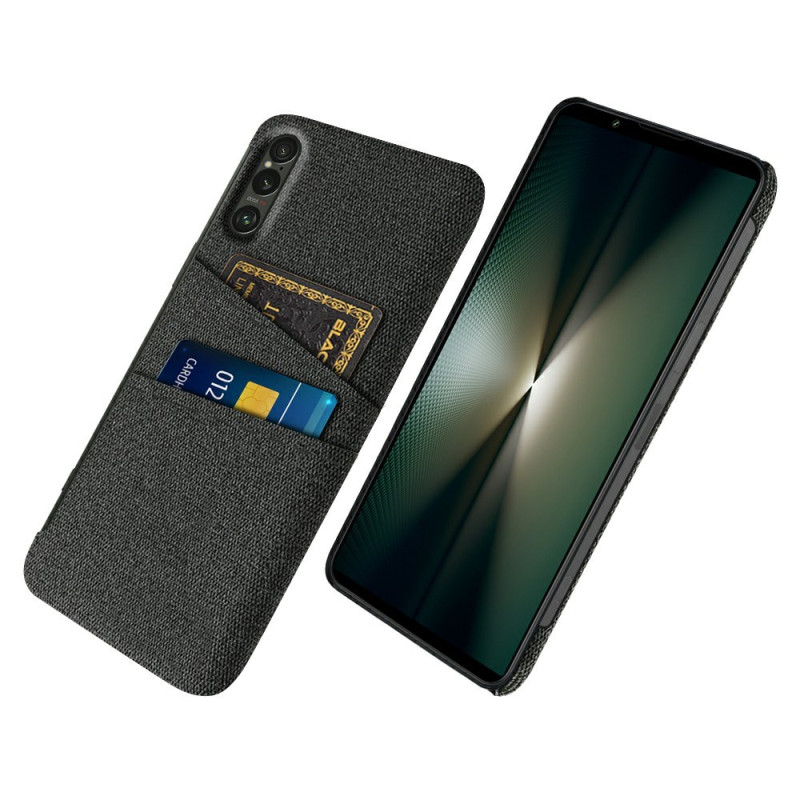 Coque Sony Xperia 1 VII Tissu Porte-Cartes