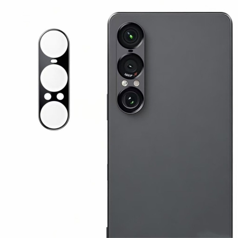Lentille de Protection en verre Trempé pour Sony Xperia 1 VII (version noire)