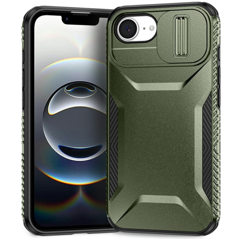 Coque iPhone 16E Robuste avec Protection Caméra Coulissante