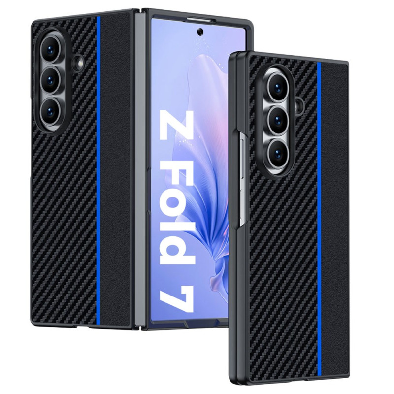 Coque Samsung Galaxy Z Fold 7 Déclinaison Fibre Carbone