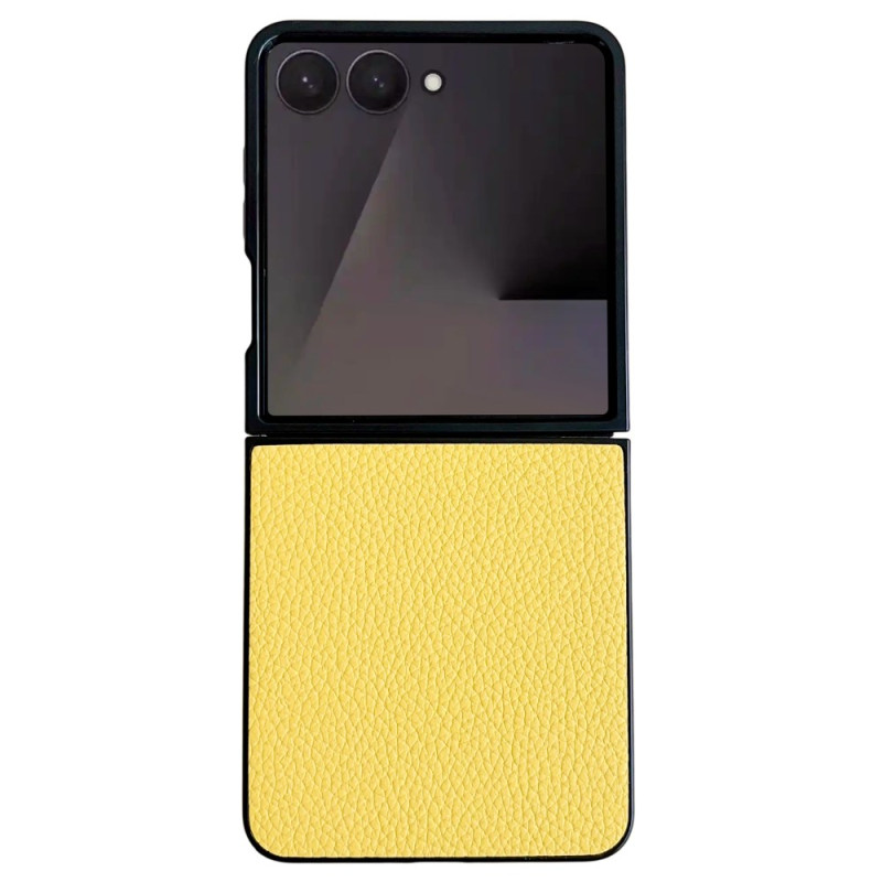 Coque Samsung Galaxy Z Flip 7 Effet Cuir Texturé