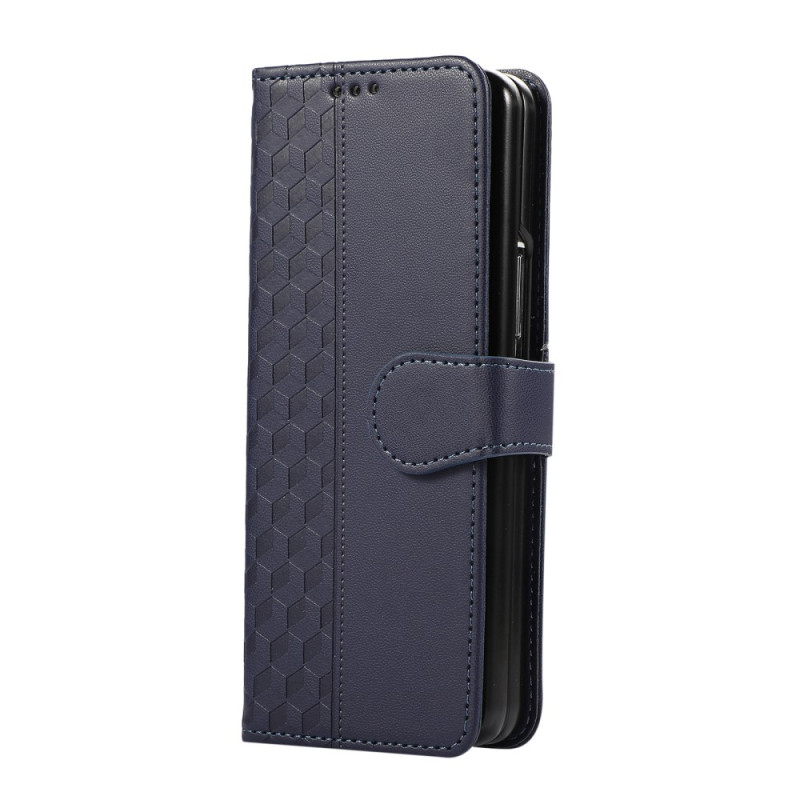 Housse Samsung Galaxy Z Fold 7 Motif Gaufré avec Lanière