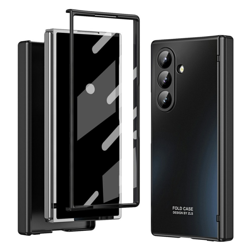Coque Samsung Galaxy Z Fold 7 Effet Métal avec Film Protecteur d'Écran
