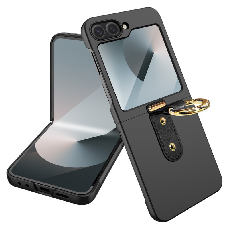 Coque Samsung Galaxy Z Flip 7 FE / Z Flip 6 Support Anneau et Film Protecteur