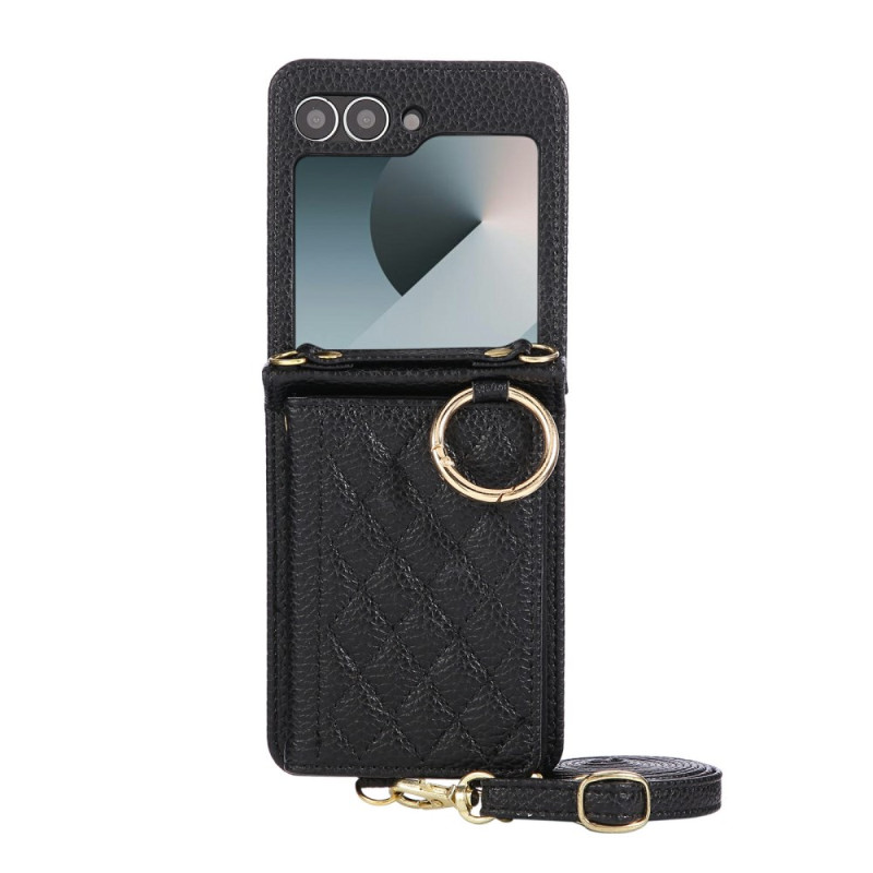 Coque Samsung Galaxy Z Flip 7 FE / Z Flip 6 Matelassée avec Bandoulière