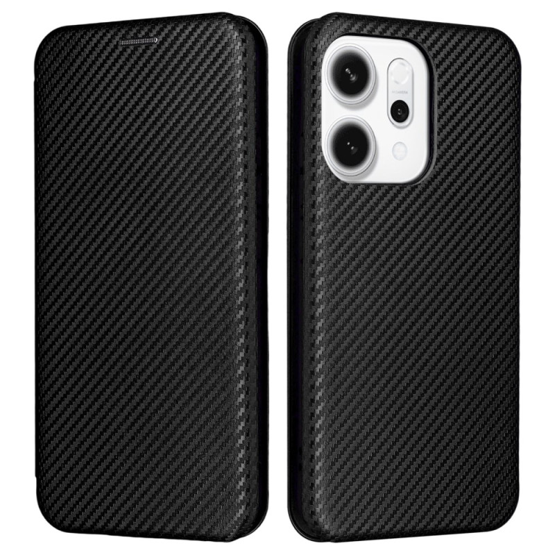 Flip Cover Oppo Reno 14 5G Fibre Carbone