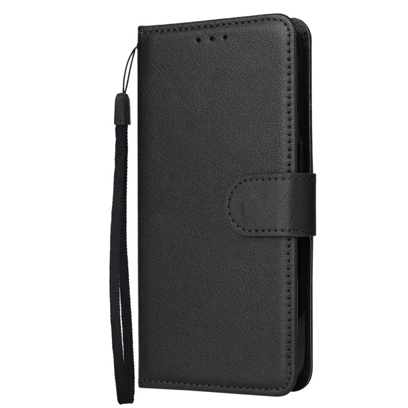 Housse Oppo Reno 14 5G Effet Cuir Uni à Lanière