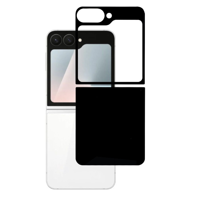 Protections Samsung Galaxy Z Flip 7 FE / Z Flip 6 Écran Arrière et Dos (version noire)