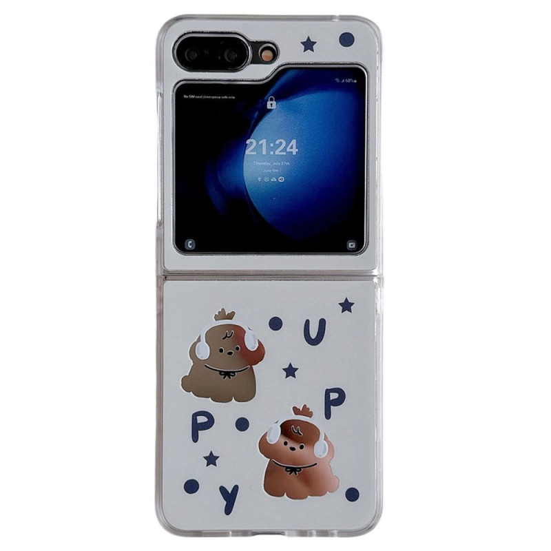 Coque Samsung Galaxy Z Flip 7 FE / Z Flip 6 Chien ou Chat avec Sangle