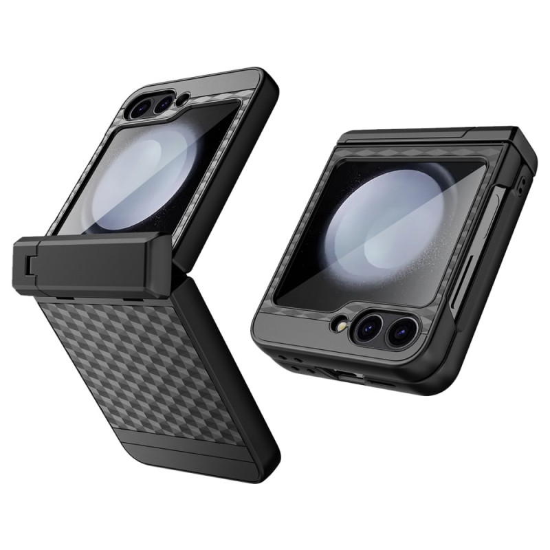 Coque Samsung Galaxy Z Flip 7 FE / Z Flip 6 Support et Protection d'Écran Motif Cubique