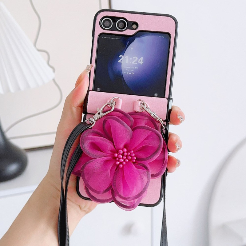 Coque Samsung Galaxy Z Flip 7 FE / Z Flip 6 Fleur Organza