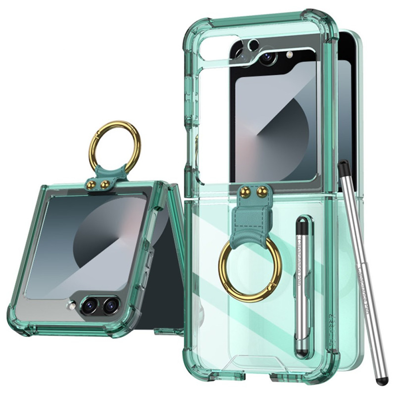 Coque Samsung Galaxy Z Flip 7 FE / Z Flip 6 Anneau-Support et Stylet