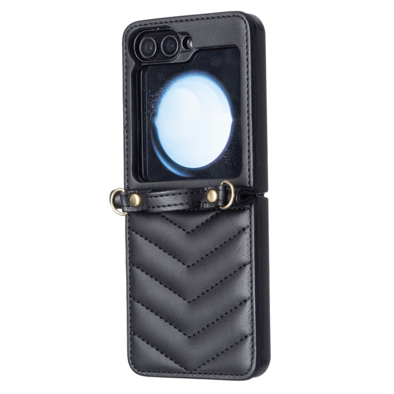 Coque Samsung Galaxy Z Flip 7 FE / Z Flip 6 Intemporelle avec Bandoulière