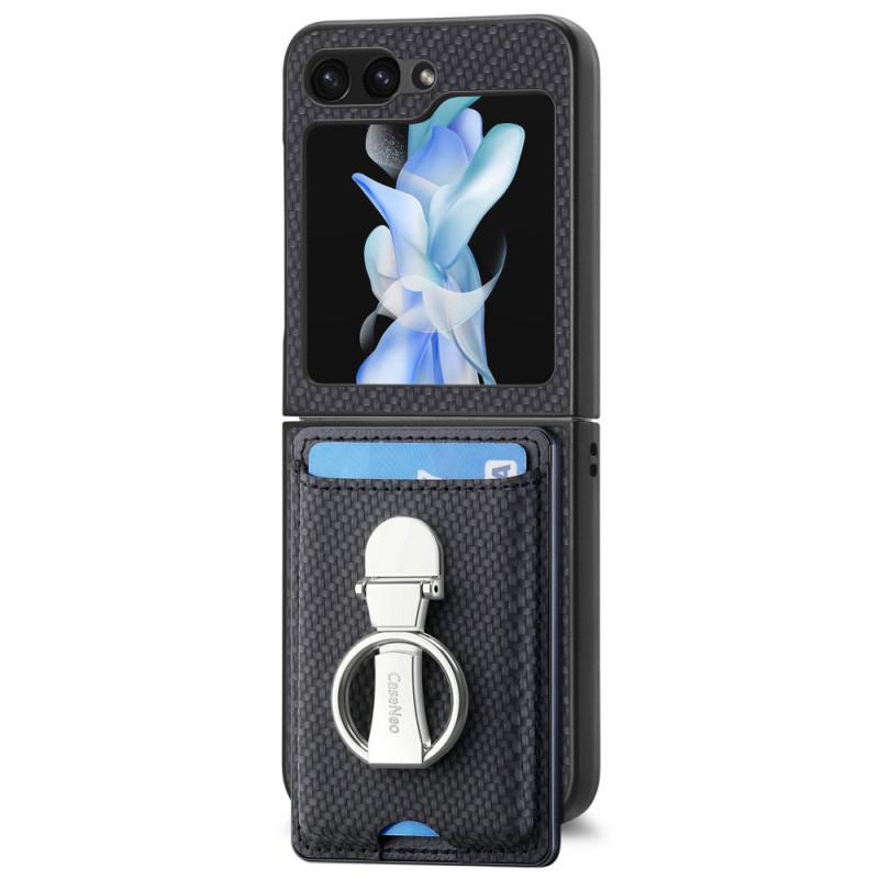 Coque Samsung Galaxy Z Flip 7 FE / Z Flip 6 Support Pliable et Porte-cartes