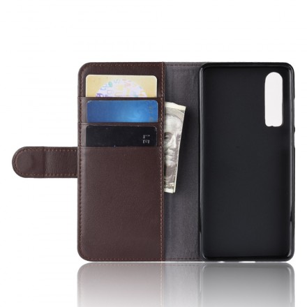 Housse Huawei P30 Cuir Fendu Housse Huawei P30 Cuir Fendu