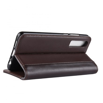 Housse Huawei P30 Cuir Fendu Housse Huawei P30 Cuir Fendu