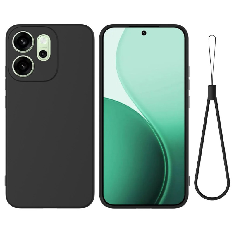 Coque Oppo Reno 14 F 5G Silicone Liquide à Lanière