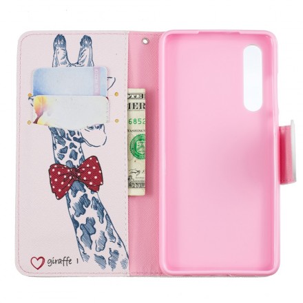 Housse Huawei P30 Girafe Intello