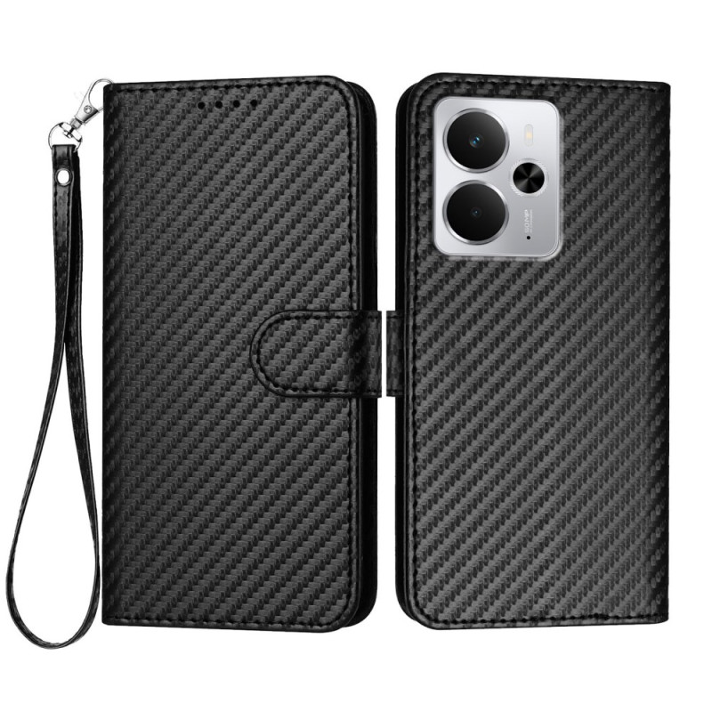 Housse Realme 14 5G / P3 5G Fibre Carbone à Lanière