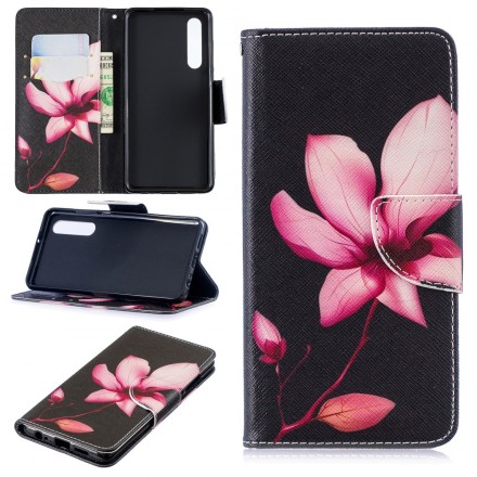 Housse Huawei P30 Fleur Rose