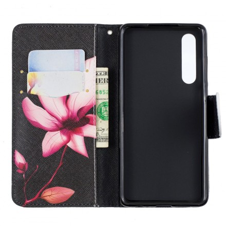 Housse Huawei P30 Fleur Rose Housse Huawei P30 Fleur Rose