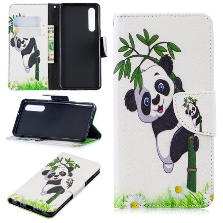Housse Huawei P30 Panda Sur Le Bambou Housse Huawei P30 Panda Sur Le Bambou