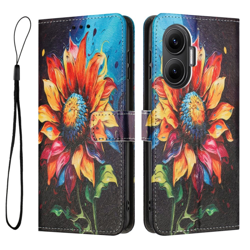 Housse Poco F7 Peinture Tournesols