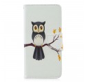 Housse Huawei P30 Hibou Perché Sur La Branche