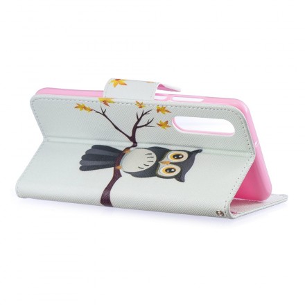 Housse Huawei P30 Hibou Perché Sur La Branche Housse Huawei P30 Hibou Perché Sur La Branche