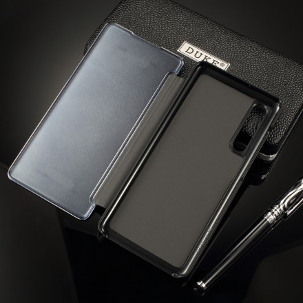 View Cover Huawei P30 Miroir et Effet Cuir View Cover Huawei P30 Miroir et Effet Cuir