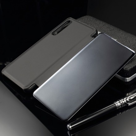 View Cover Huawei P30 Miroir et Effet Cuir View Cover Huawei P30 Miroir et Effet Cuir