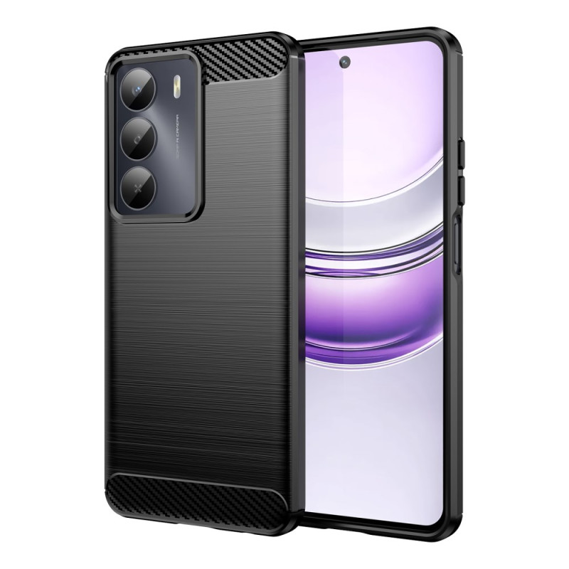 Coque Realme 14X 5G Fibre Carbone Brossée
