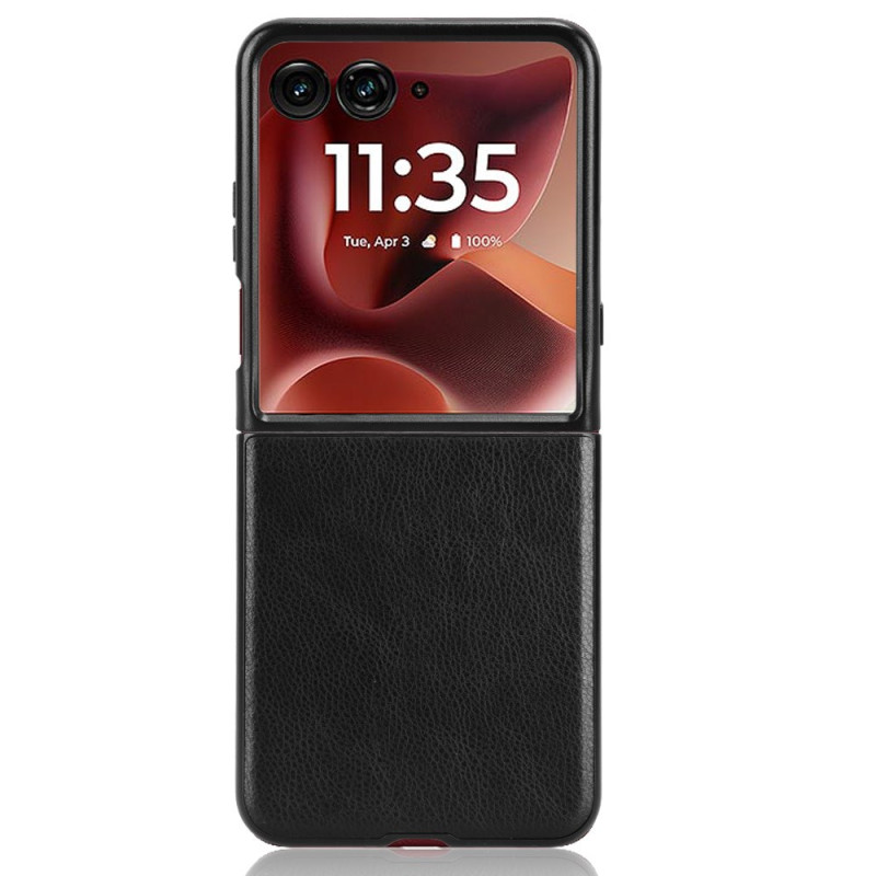 Coque pour Motorola Razr 60 Ultra Effet Cuir Litchi